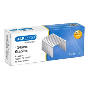 Rapesco 13/6 nietjes / gegalvaniseerd / 5000 stuks