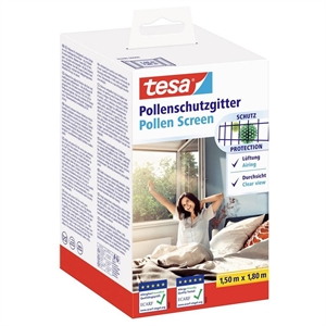 Tesa Pollen Screen / pollenhor / raam / 150 x 180 cm / antraciet