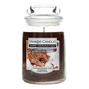 Yankee Candle Home Inspiration geurkaars / Gingerbread Jingle / Large Jar / 538 g