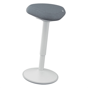 Leitz 65450085 Ergo actieve kruk / verstelbaar / lichtgrijs / 110 kg