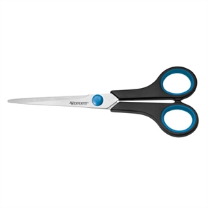 Westcott schaar easy grip / kantoorschaar / zwart / softgrip