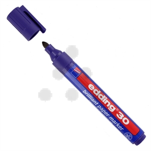 Edding 30 brilliant paper marker / paars / ronde punt / 1,5-3 mm