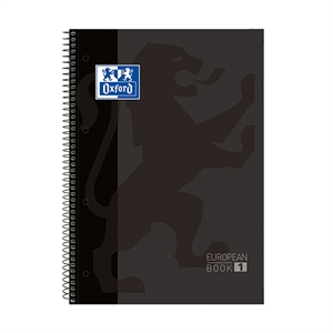 Oxford 100430269 Classic collegeblok / A4+ / geruit / zwart / 80 vel