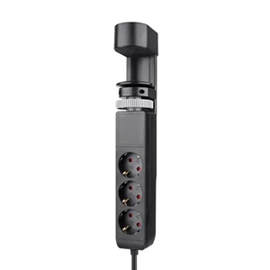 Neomounts bureau stekkerdoos / 3 stopcontacten 3 USB-poorten / zwart / 1.4 meter
