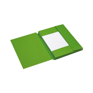 Jalema 3182108 Secolor 3-klepsmap / A4 / colorkraft karton / groen / 25 stuks