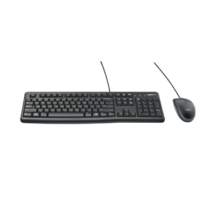 Logitech MK120 toetsenbord en muis / QWERTY / USB / zwart