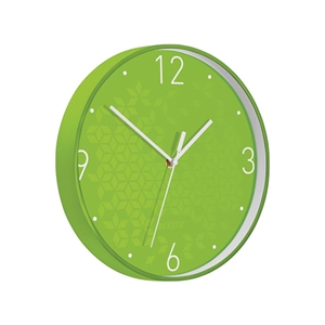 Leitz 9015 WOW wandklok / kunststof / groen / 29 cm