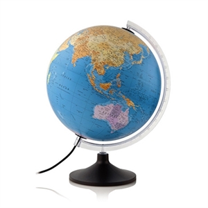 Atmosphere wereldbol met verlichting / solid line P / politiek / 30 cm