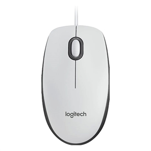 Logitech M100 muis / optisch / bedraad / wit