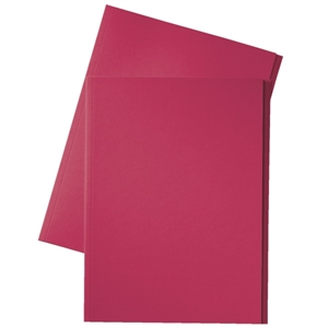 Esselte inlegmap / karton / 10 mm overslag / folio / rood / 100 stuks