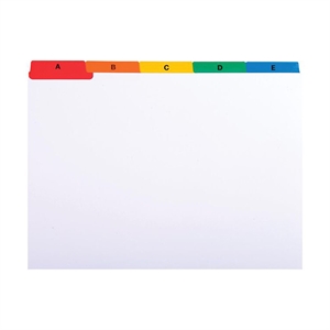 Exacompta tabkaart / A5 / karton / wit / 210 x 160 mm