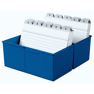 HAN kaartenbak / A6 / blauw / 400 kaarten