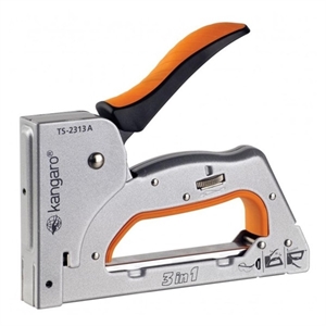 Kangaro TS-2313A/Z tacker / staal / zilver/oranje / instelbare slagkracht