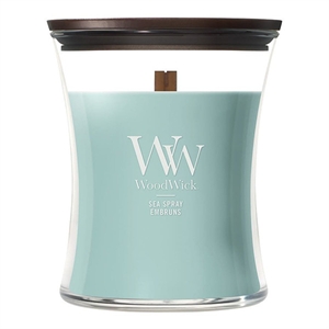 Woodwick Medium Hourglass geurkaars / Sea Spray / 275 gram