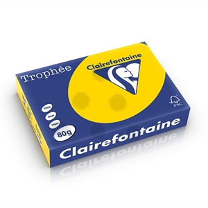 Clairefontaine papier / goudgeel / A4 / 80 gr. / 500 vel