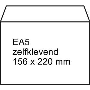 Raadhuis dienstenvelop / zelfklevend / EA5 / 156 mm x 220 mm / 500 stuks