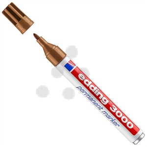 Edding 3000 permanent marker / lichtbruin / ronde punt / 1,5 - 3 mm