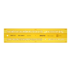 Aristo AR-5301/3 lettersjabloon / H-profiel / schriftvorm B recht