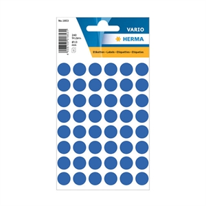 Herma 1853 markeringspunten / 13 mm / donkerblauw / 240 etiketten