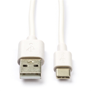 Goobay USB-A naar USB-C kabel / wit / 2 meter