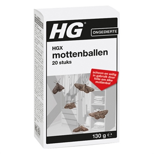 HG X mottenballen / 20 stuks