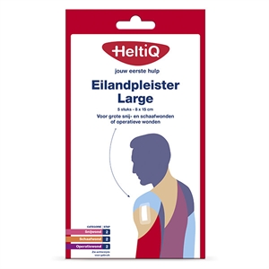 HeltiQ eilandpleister | large | 8 x 15 cm | 5 stuks