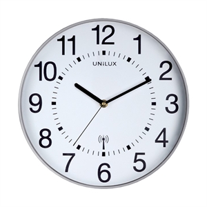 Unilux Maxi Wave wandklok / kunststof / grijs / 37,5 cm