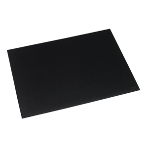 Rillstab bureauonderlegger / kunststof / zwart / 65 x 52 cm