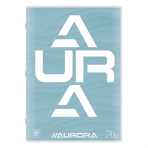 Aurora 36LQ10/B schrift / A4 / geruit / 70 gr. / 36 vel / blauw