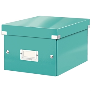 Leitz 6043 WOW opbergdoos / ijsblauw metallic / klein