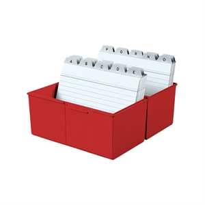 HAN kaartenbak / A6 / rood / 400 kaarten