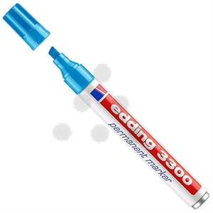 Edding 3300 permanent marker / lichtblauw / beitelvormige punt / 1-5 mm