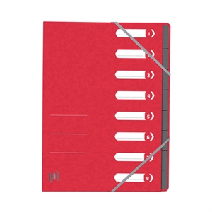 Oxford 400116253 Top File+ sorteermap / A4 / karton / rood / 8 tabs