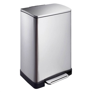 EKO E-Cube pedaalemmer / mat RVS / 40 liter
