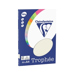 Clairefontaine papier / parelgrijs / A4 / 160 gr. / 50 vel