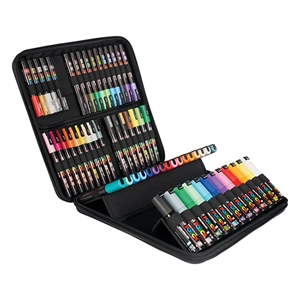 Posca PC-1MC/PC-3M/PC-5M/PC-8K verfmarker / in luxe koffer / 60 stuks
