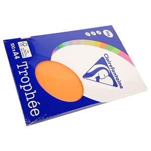 Clairefontaine papier / oranje / A4 / 80 gr. / 100 vel