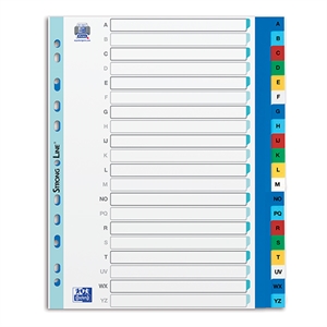 Oxford A4 index XL / plastic / A-Z / 11-gaats