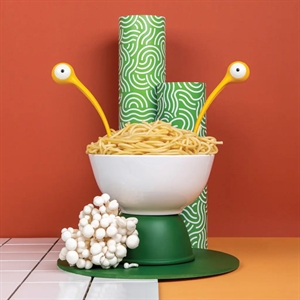 Ototo Pasta Monsters Pasta & Opscheplepel / geel