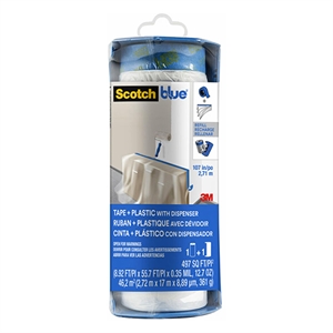 ScotchBlue 7100197947 dispenser / voor voorgetapete schildersfolie / blauw / 2,72 m x 17 m