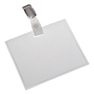 Europel 121286 naambadge gesloten met klem / 90 x 60 mm / 24 stuks