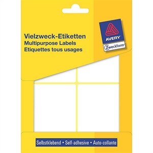 Avery Zweckform 3330 multifunctionele etiketten / wit / 80 mm x 54 mm / 112 etiketten
