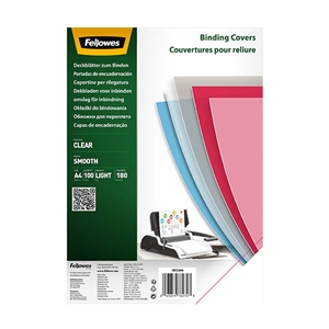 Fellowes bindomslag / A4 / transparant / 180 micron / 100 stuks
