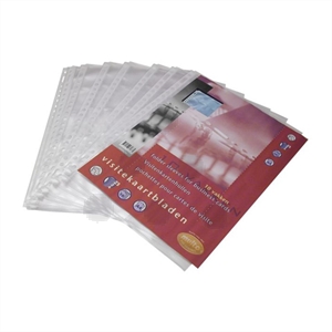 Multo showtas A4 voor visitekaartjes / transparant / 120 micron / 10 stuks