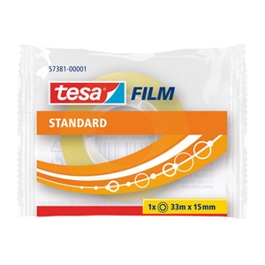 Tesa standaard plakband / transparant / 19 mm x 33 m