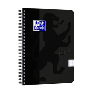 Oxford 400134121 Touch spiraalblok / A5 / geruit / zwart / 70 vel