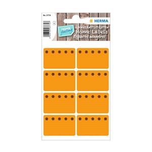 Herma 3774 diepvriesetiketten / 26 x 40 mm / fluor-oranje / 48 etiketten