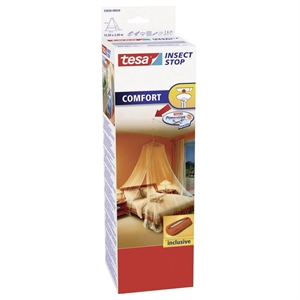 Tesa Insect Stop comfort klamboe / slaapkamer / 1250 x 250 cm / wit