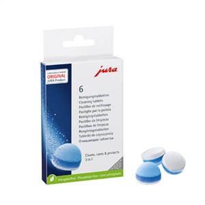 Jura 3-in-1 reinigingstabletten voor koffiezetapparaten | 6 stuks