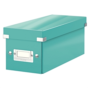 Leitz 6041 WOW CD-box / PP gelamineerd hardboard / ijsblauw